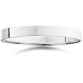 thumbnail image 1 of 3mm Flat High Polished Wedding Band 10K White Gold, 1 of 2