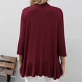 thumbnail image 3 of Cardigan à Manches 3/4 pour Femmes Cardigan à Manches 3/4 pour Femmes Mode Décontractée Confortable Cardigan Uni Haut Blouse, 3 of 9
