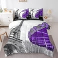 thumbnail image 1 of Erosebridal Ensemble de Literie Romantique Tour Eiffel Format Simple, Ensemble de Lit Parc d'Attractions, Adultes Ados, Réversible 7 Pcs, 1 of 5