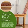 thumbnail image 4 of EcoDecors Oasis Shower Stool, Natural, 4 of 5