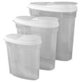 thumbnail image 2 of 3 Piece Plastic Cereal Container, 2 of 8