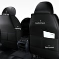thumbnail image 3 of Maidao Car Seat Covers Full Set for Honda for Ridgeline 2006-Present 5 Seats Water Resistant Front Rear Cushion Protector Black, 3 of 8