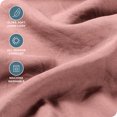 thumbnail image 2 of Bare Home Washed Sheet Set - Premium 1800 Collection - Deep Pocket - 4 Piece - Queen, Dusty Rose, 2 of 6