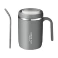 thumbnail image 1 of Yhmxh Stainless Steel Mug Breakfast Mug Milk Mug With Lid Coffee Mug Office Mug For Men And Women Kitchen Utensils Set Kitchen Organization Kitchen Essentials Home and Kitchen Kitchen Tools, 1 of 1
