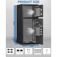 thumbnail image 4 of 6.5 Cub Heavy Duty Safe Box with Dual Alarm System, Deposit Slot and Backlit Keyboard, Ideal for Home, Office, Hotel, 4 of 9
