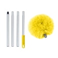 thumbnail image 2 of Tyidzon Ceiling Fan Cleaner Duster for Cleaning Fan Cobwebs, Duster with Extension Pole 47 Inch Extendable Rod for Cleaning High Ceiling Fan, Interior Roof, Cobwebs, Furniture Yellow, 2 of 7