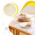 thumbnail image 1 of Xingzhi 4 Pcs Napperons Ronds Motif Queue de Paon Tapis en PVC Or Chaud Décoration de Table pour Noël Vacances Or, 1 of 6
