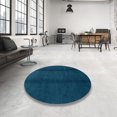 thumbnail image 3 of Ahgly Company Tapis d'Intérieur Carrés Abstraits Vert Sarcelle Abstraits pour Aire, 5 Pieds Carré, 3 of 6
