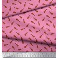thumbnail image 3 of Soimoi Moss Georgette Fabric Guitar Musical Instrument Printed Fabric 1 Yard 42 Inch Wide, 3 of 3