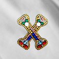 thumbnail image 4 of Porte-clés de Noël 26 Lettres Pendentif Strass, 4 of 8