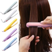 Mini Dual Purpose Curling Iron 2-In-1 Curling Wand Flat Iron Hair Straightener Curler Fast Heating Portable Travel Women Short Long Hair Styling Tools
