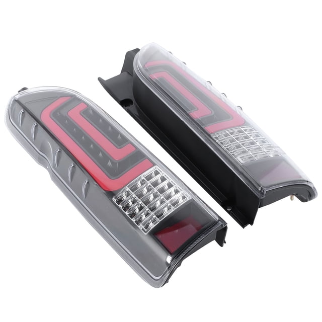 Tail Light Assembly Led Taillights Rear Reverse Light Led Parking Light Car Brake Light Pair LED Taillights Assembly Quadrate Tail Lamp Fit For Hiace 200 Van 2005-2017