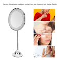 thumbnail image 3 of HUGFEGWE 10X Magnifying Makeup Mirror with Powerful Suction Cup,LED Lighted Bright Diffused Light and 360 Degree Rotating Adjustable Gooseneck,Portable Cordless Home Office Travel Bathroom, 3 of 9