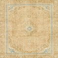 thumbnail image 1 of Ahgly Company Tapis d'Intérieur Carrés Abstraits Jaune Moutarde, Tapis de Zone Abstraits, 7 Pieds Carré, 1 of 6