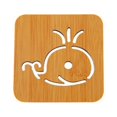 thumbnail image 1 of XZNGL Bamboo Wood Hollowed Wooden Cup Mat Cartoon Table Mat Pot Mat Bowl Mat, 1 of 9