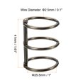 thumbnail image 2 of Unique Bargains 1' Dia. 3 Circle Detachable Metal Binder Rings Loose Leaf Rings, Dark Grey 4 Pack, 2 of 6