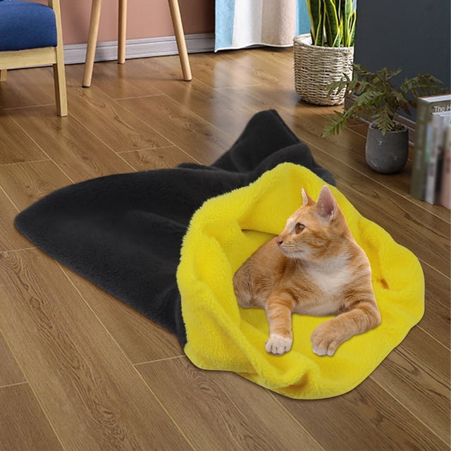 Bed Cave Sleeping Bag, Pet Pad Warm And Comfortable Cushion Bag, Suitable For Cats & Dogs All The Year Round
