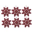 thumbnail image 3 of Velvet Snowflake Ornament - Set of 6, 3 of 4