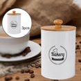 thumbnail image 4 of DOLITY 3 Pcs/set Metal Kitchen Canister Set Coffee Tea Sugar Storage Canisters Tins B White, 4 of 9