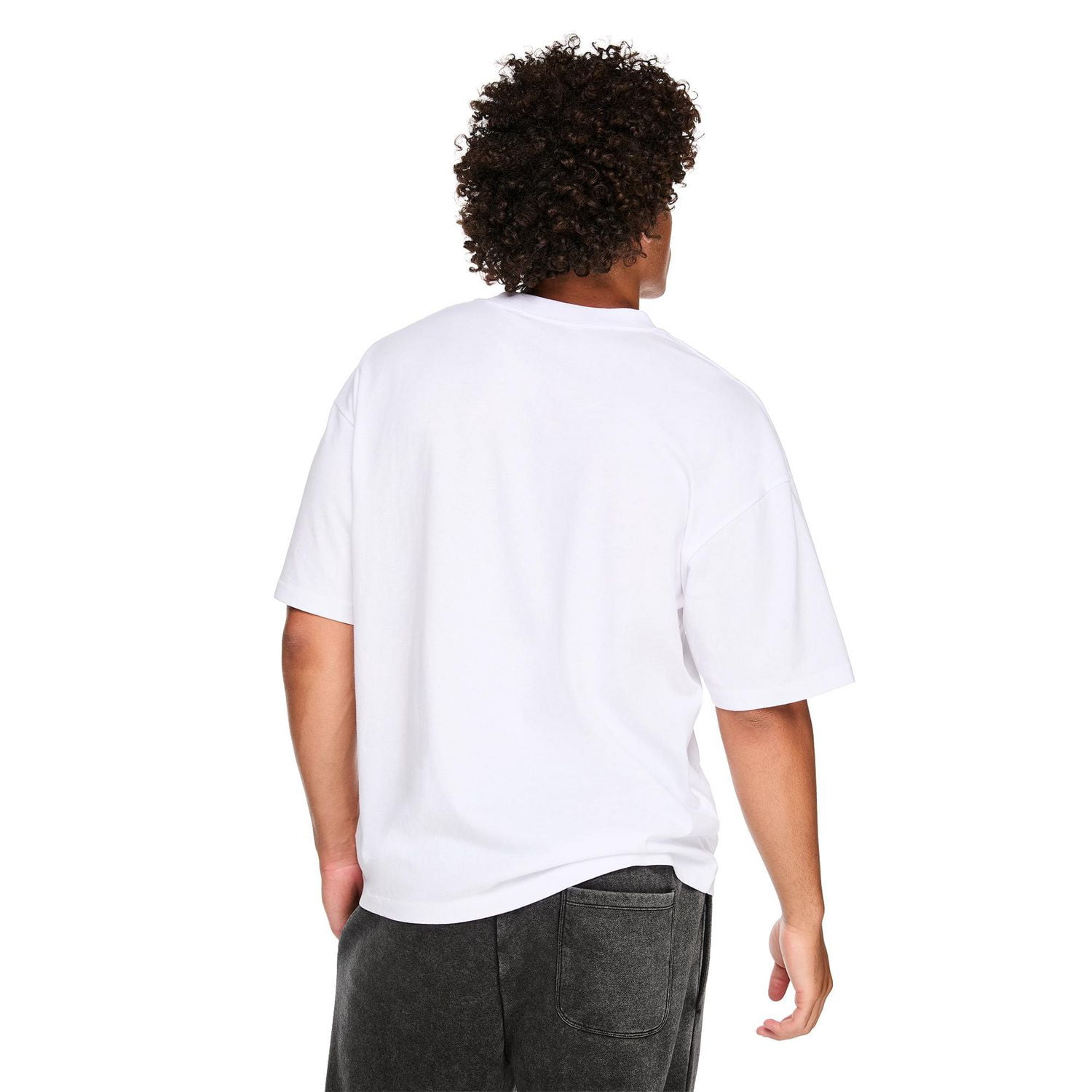 No Boundaries Men's Oversized Washed Short Sleeve T-Shirt