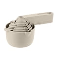 thumbnail image 1 of Mainstays Kitchen 10-Piece Plastic Snap-Together Measuring Cup and Spoon Set, Space-Saving Design, Grey, 1 of 11