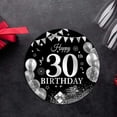 thumbnail image 3 of PEONAVET Disposable Tableware 30th Birthday Party Theme Tableware Set Disposable Decorative Tableware Paper Set, 3 of 9