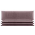 thumbnail image 1 of Vant 30 x 11.5 Inch Upholstered Decor Wall Panel, Dusty Rose (4 Pack), 1 of 8