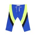 thumbnail image 3 of RUNQHUI Mens Rash Guard Swim Shorts Calf Length Swim Jammer Beach Pool Swimwear Bottoms Blue M, 3 of 6