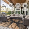 thumbnail image 3 of DEORAB 8'x10' Outdoor Rugs Patio Waterproof Outside Mat Reversible Plastic Camping Carpet,Black & Brown, 3 of 5