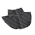 thumbnail image 1 of MesaSe Faux Col Détachable Rayé/uni Col Roulé pour Femmes Blanc Taille Unique, 1 of 3