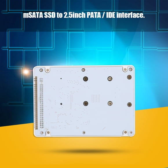 Boîtier de Disque Dur MSATA Boîtier SSD MSATA Adaptateur MSATA vers IDE Mini PCI e MSATA SSD vers 2,5 Pouces PATA IDE Convertisseur 44 Broches avec Boîtier à Vis pour SSD MSATA 3x5cm 3x7cm