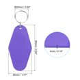 thumbnail image 2 of Unique Bargains Vintage Motel Keychain Blank Hotel Keychains Rhombus Retro Key Tag, Purple, 16 Pack, 2 of 7