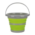 thumbnail image 1 of Collapsible Bucket, Silicone Plastic Material Green Design 2 Size Folding Collapsible Bucket  For Camping Green Small, 1 of 8