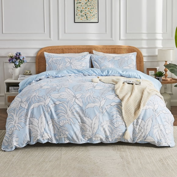Gogreen Twin Duvet Cover Set, Soft & Breathable Microfiber 3 Pieces Twin Bedding Sets, Pattern Twin Comfy Duvet Cover Set, with Zipper Closure (Twin)
