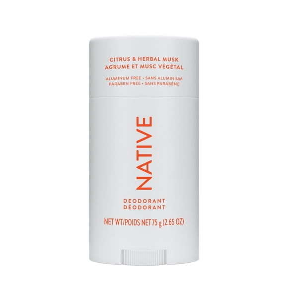 Native Natural Deodorant, Citrus & Herbal Musk, Aluminum Free