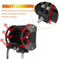 thumbnail image 4 of MesaSe 7Inch 1PCS 400W Spot & Flood Combo Bar Driving Waterproof Led Work Light Triple Rows Off-Road Truck Car ATV SUV Cabin Boat, 4 of 10