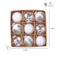 thumbnail image 3 of 50% off Clearance Christmas Ornament Hanging Ball Assorted Pendants Shatterproof Tree Ornaments Decorations In A Reusable Hand-Help Gift Box Ideal For Xmas,Party, 3 of 8