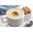 thumbnail image 2 of i Kito Soup and Cracker Mug Set, Ceramic Soup Mugs with Handles White in Home, Soup Mug Gift Set, 2 of 6