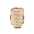 thumbnail image 4 of BLISSFUL STEP Sandales Compensées à Plateforme pour Femmes à Brides Croisées Rose 5,5, 4 of 8