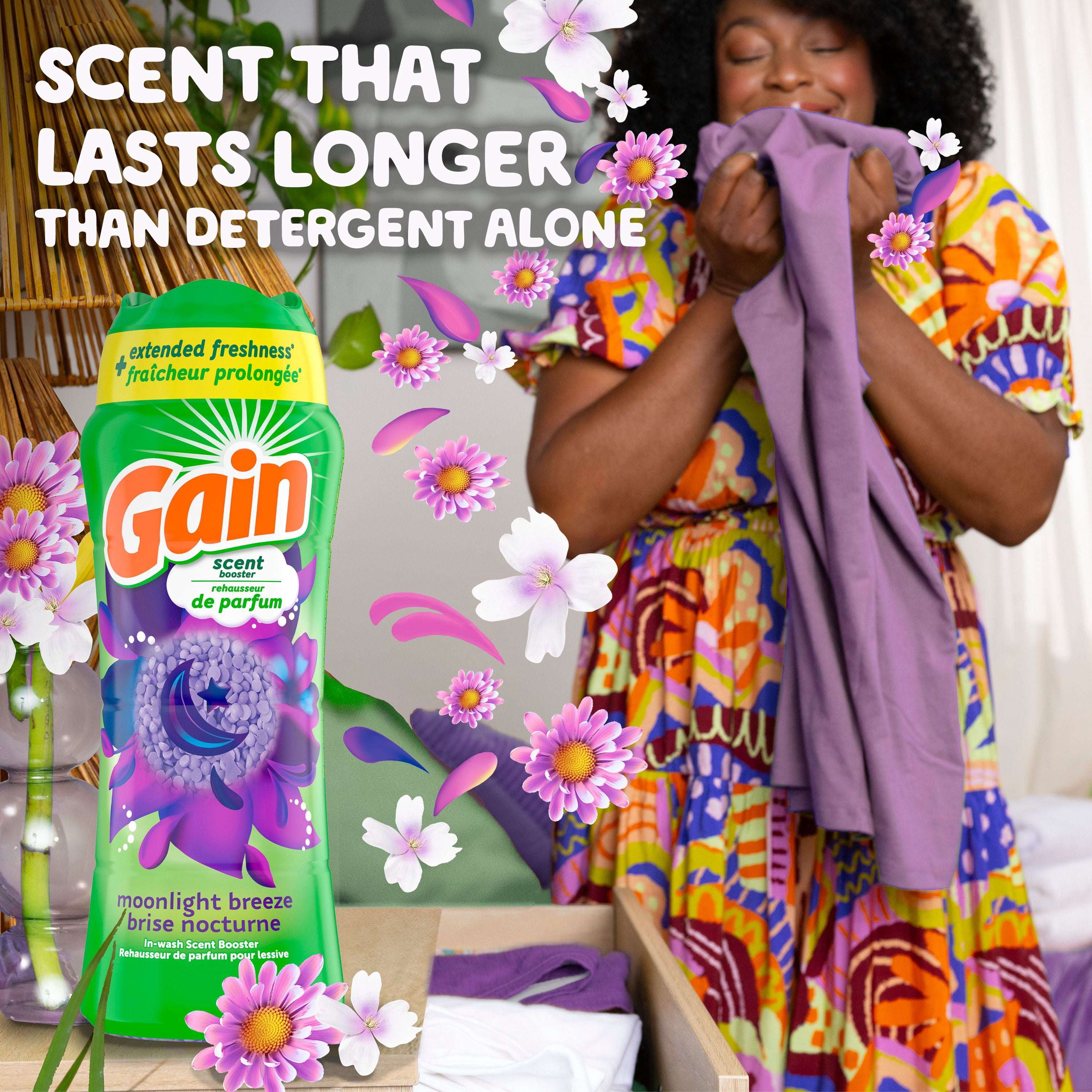 Gain Laundry Scent Booster, Moonlight Breeze Scent, 853 g