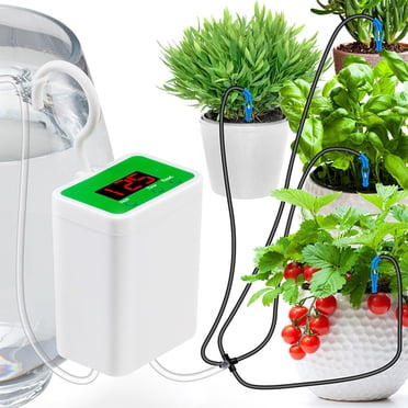 Automatic Plant Watering System with Drip Irrigation, Intelligent Device for Potted Plants Garden Balcony Office Self Watering