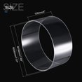 thumbnail image 2 of Unique Bargains 194mm ID 200mm OD 100mm  Clear Acrylic Pipe Rigid Round Tube for Lighting, Models, Plumbing, Crafts, 2 of 6
