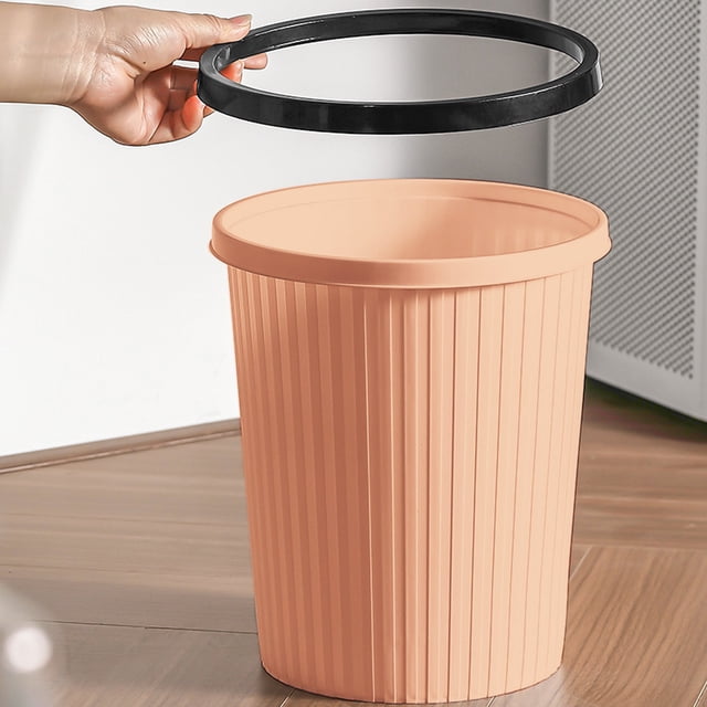 Chmadoxn Garbage Can, Trash Can Trash Can Household Lidless Pressure Ring Paper Basket Trash Can