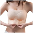 thumbnail image 1 of Kcodviy Women's Comfortable and Transparent Running Bra Shoulder Strap Cordless Backless Thin Bras for Women Spongeless with Convertible Shoulder Pack Bras for Women Straps, 1 of 9