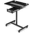 thumbnail image 1 of Kojooin Rolling Work Table, Heavy-Duty Mobile Workbench, 220 LBS Load Capacity, 30" Adjustable Work Table with Wheels, for Garage, Workshop, 1 of 6