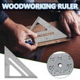 thumbnail image 2 of XZNGL Carpenters Ruler 90 Degree 45 Degree Carpenters Measuring Ruler Board, 2 of 9