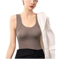 thumbnail image 4 of Débardeurs Gainants pour Femmes Sans Coutures, Camisoles d'Entraînement pour le Corps, Confortables, Col Rond, 4 of 4