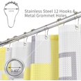 thumbnail image 3 of Yellow Shower Curtain for Bathroom,Abstract Modern Shower Curtain for Bathroom Decor,Waterproof Waffle Textured Fabric Standard Shower Curtain for Bathtub,72 Inch Length Butter Pale Yellow, 3 of 5