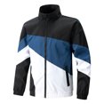 thumbnail image 1 of LOVZFMLL Vestes pour Hommes à Blocs de Couleur, Poches Zippées, Veste Décontractée à Manches Longues, 1 of 7