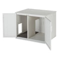 thumbnail image 4 of New Age Pet ProMax LitterLoo Enclosed Cat Litter Box Furniture with No-Track Mat, ECOFLEX, White, 4 of 11